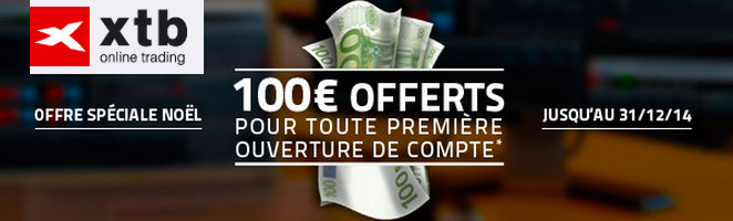 Le broker XTB vous offre 100€ de bonus pour fêter Noël ! — Forex